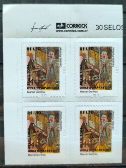 Selo Regular RHM 855 Obra Desaparecida Portinari Marcel Gontrau Arte Picote Com BR 2011 Quadra Vinheta Correios