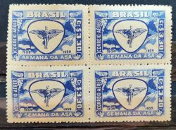 A 88 Selo Aereo Semana da Asa Aviao Aviacao 1959 Quadra 1