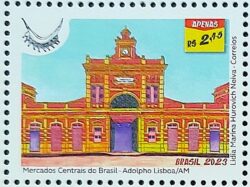 C 4114 Selo Mercados Centrais do Brasil Economia 2023 Manaus