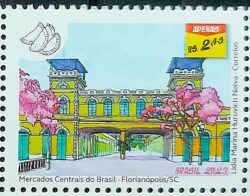 C 4117 Selo Mercados Centrais do Brasil Economia 2023 Florianopolis