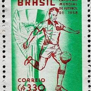 C 430 Selo Brasil Campeao Mundial de Futebol Suecia 1959