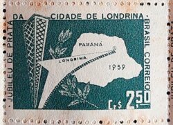 C 438 Selo Cidade de Londrina Mapa 1959