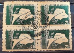 C 438 Selo Cidade de Londrina Mapa 1959 Quadra CBC PR 3