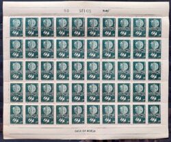 C 440 Selo Campeonato Mundial de Vela Classe Snipe Porto Alegre 1959 Folha