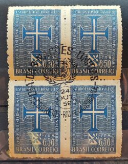 C 441 Selo Coloquio de Estudos Luso Brasileiros Bahia Portugal 1959 Quadra RJ 2