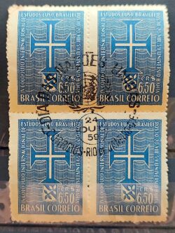 C 441 Selo Coloquio de Estudos Luso Brasileiros Bahia Portugal 1959 Quadra RJ 4