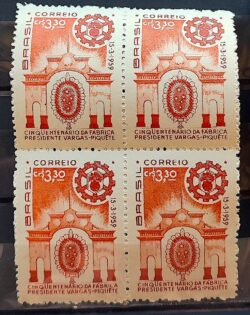 C 442 Selo Cinquentenario da Fabrica Getulio Vargas Piquete Exercito Militar 1959 Quadra 2