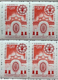 C 442 Selo Cinquentenario da Fabrica Getulio Vargas Piquete Exercito Militar 1959 Quadra