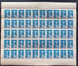 C 443 Selo Cinquentenario Dia de Acao de Gracas 1959 Folha