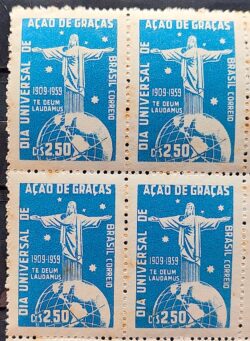 C 443 Selo Cinquentenario Dia de Acao de Gracas 1959 Quadra 1