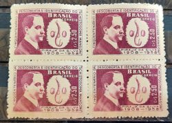 C 445 Selo Cinquentenario Descoberta Protozoario Schistosoma Mansoni Saude Ciencia 1959 Quadra 1