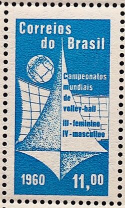 C 454 Selo Campeonato Mundial de Volei 1960