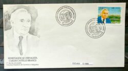 Envelope FDC 613 Jornalista Castello Branco Jornalismo Literatura 1994 CBC RJ 1