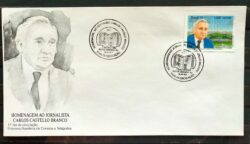 Envelope FDC 613 Jornalista Castello Branco Jornalismo Literatura 1994 CBC RJ 2