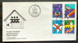 Envelope FDC 618 Educacao para Todos 1994 CBC Brasilia