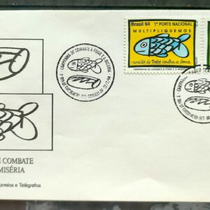 Envelope FDC 623 Combate a Fome e a Miseria Economia 1994 CBC Brasilia 1
