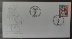 Envelope FDC 630 Santa Clara de Assis Religiao 1994 CBC Brasilia 2
