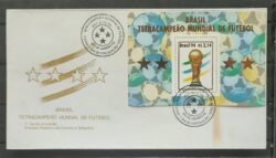 Envelope FDC 635 Tetracampeao Mundial de Futebol 1994 CBC RJ