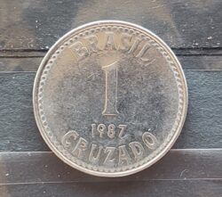 Moeda Brasil 1987 1 Cruzado Sob