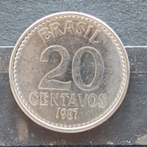 Moeda Brasil 1987 20 Centavos Cruzado Sob