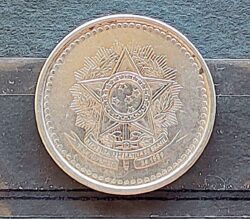 Moeda Brasil 1987 50 Centavos Cruzado