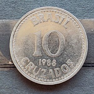 Moeda Brasil 1988 10 Cruzado Sob