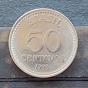 Moeda Brasil 1988 50 Centavos Cruzado Sob