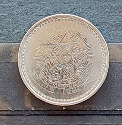 Moeda Brasil 1988 50 Centavos Cruzado