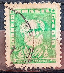 Selo Regular Cod RHM 491 Bisneta Almirante Tamandare Filigrana Q 1954 Circulado 1