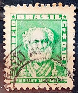 Selo Regular Cod RHM 491 Bisneta Almirante Tamandare Filigrana Q 1954 Circulado 3