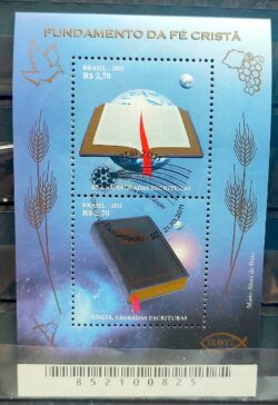 B 166 Bloco de Natal Bíblia Religiao 2011 CBC SC