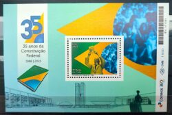 B 235 Bloco 35 Anos Constituicao Federal Direito Justica Bandeira Brasilia 2023