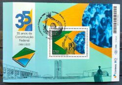 B 235 Bloco 35 Anos Constituicao Federal Direito Justica Bandeira Brasilia 2023 CBC DF