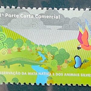 C 3188 Selo Rio + 20 Meio Ambiente Macaco Arara Aves Borboleta Jacare 2012