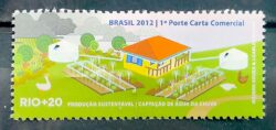 C 3189 Selo Rio + 20 Producao Sustentavel Agua Galinha Pato 2012