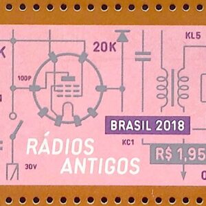 C 3808 Selo Radios Antigos Comunicacao 2018