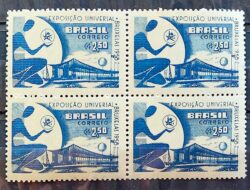 C 405 Selo Congresso Exposicao Universal Bruxelas Belgica 1958 Quadra 2