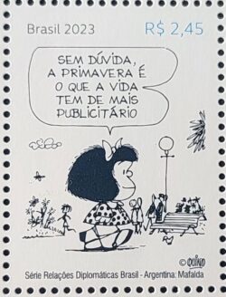 C 4126 Selo Relacoes Diplomaticas Argentina Mafalda 2023
