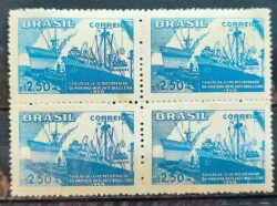 C 419 Selo Marinha Mercante Navio 1958 Quadra 2