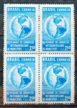 C 426 Selo Congresso Interamericano de Municipios 1958 Quadra 2