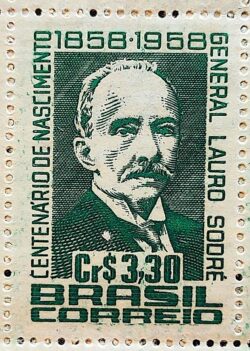 C 427 Selo Centenario General Lauro Sodre Politica Militar 1958