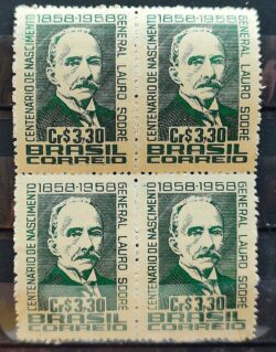 C 427 Selo Centenario General Lauro Sodre Politica Militar 1958 Quadra 2