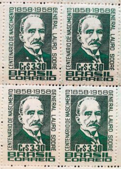 C 427 Selo Centenario General Lauro Sodre Politica Militar 1958 Quadra