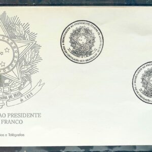 Envelope FDC 638 1995 Presidente Itamar Franco Bandeira Brasao CBC Brasilia 1