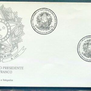 Envelope FDC 638 1995 Presidente Itamar Franco Bandeira Brasao CBC Brasilia 2