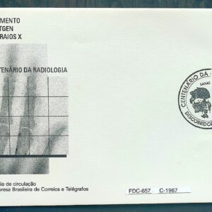 Envelope FDC 657 1995 Wilhelm Roentgen Raio X Ciencia Saude CBC BA 2