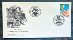 Envelope FDC 666 1995 Jornal Diario de Pernambuco Computador CBC PE 1