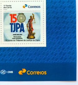 SI 09 Selo Institucional Tribunal de Justica Para Direito 2023 Vinheta Correios