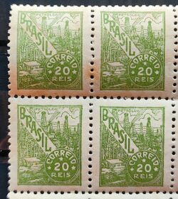 Selo Regular Cod RHM 354 Netinha Petroleo Energia 20 Reis Filigrana P 1941 Quadra