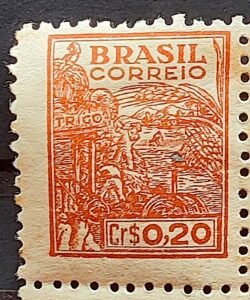 Selo Regular Cod RHM 482 Netinha Trigo CrS 0p20 Filigrana Q 1947 1